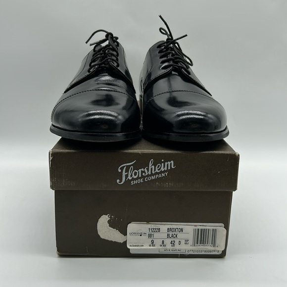 2330- Florsheim Men's Black Leather Loafers Size 9 D NWT - Picture 8 of 10